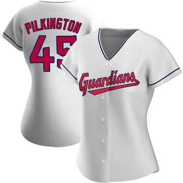 Konnor Pilkington Women's Cleveland Guardians Replica Home Jersey - White