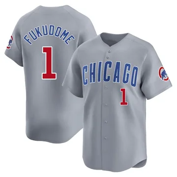 Kosuke Fukudome Men's Chicago Cubs Limited Road Jersey - Gray