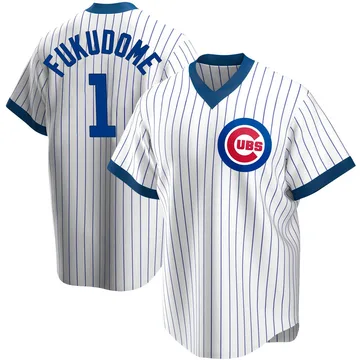 Kosuke Fukudome Men's Chicago Cubs Replica Home Cooperstown Collection Jersey - White