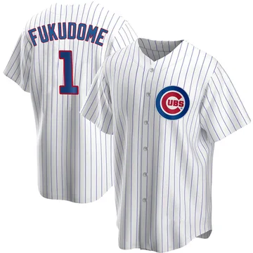 Kosuke Fukudome Men's Chicago Cubs Replica Home Jersey - White