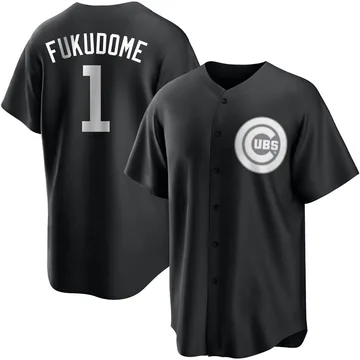 Kosuke Fukudome Men's Chicago Cubs Replica Jersey - Black/White