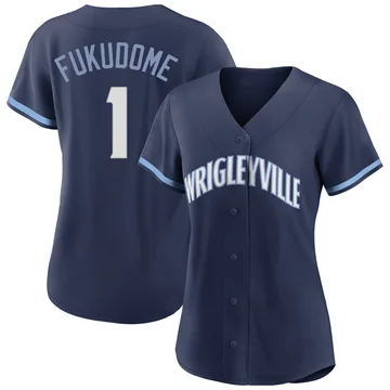 Kosuke Fukudome Women's Chicago Cubs Authentic 2021 City Connect Jersey - Navy