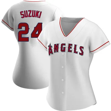 Kurt Suzuki Women's Los Angeles Angels Authentic Home Jersey - White