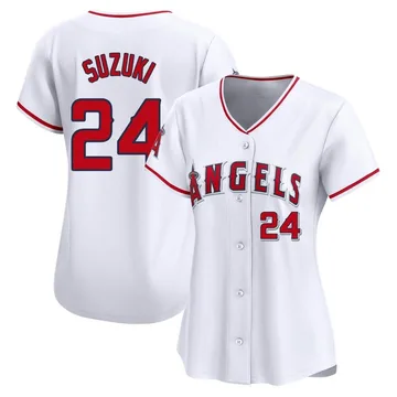 Kurt Suzuki Women's Los Angeles Angels Limited Home Jersey - White