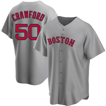 Kutter Crawford Men's Boston Red Sox Replica Road Jersey - Gray