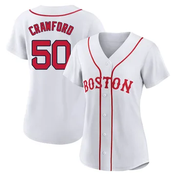 Kutter Crawford Women's Boston Red Sox Authentic 2021 Patriots' Day Jersey - White