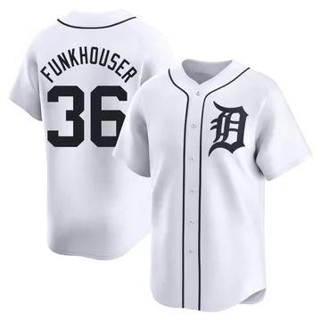 Kyle Funkhouser Men's Detroit Tigers Limited Home Jersey - White