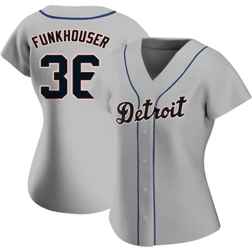 Kyle Funkhouser Women's Detroit Tigers Authentic Road Jersey - Gray