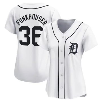 Kyle Funkhouser Women's Detroit Tigers Limited Home Jersey - White