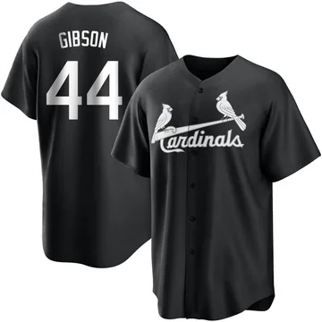 Kyle Gibson Men's St. Louis Cardinals Replica Jersey - Black/White