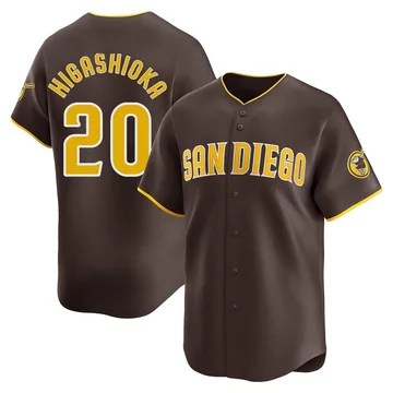 Kyle Higashioka Men's San Diego Padres Limited Away Jersey - Brown