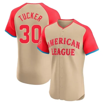 Kyle Tucker Men's Houston Astros Elite American League 2024 All-Star Game Jersey - Cream