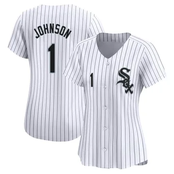 Lance Johnson Women's Chicago White Sox Limited Home Jersey - White