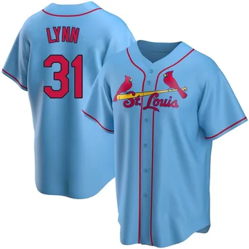 Lance Lynn Men's St. Louis Cardinals Replica Alternate Jersey - Light Blue