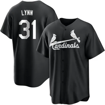 Lance Lynn Men's St. Louis Cardinals Replica Jersey - Black/White