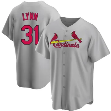 Lance Lynn Men's St. Louis Cardinals Replica Road Jersey - Gray