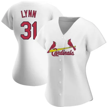 Lance Lynn Women's St. Louis Cardinals Authentic Home Jersey - White