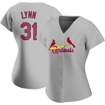 Lance Lynn Women's St. Louis Cardinals Authentic Road Jersey - Gray