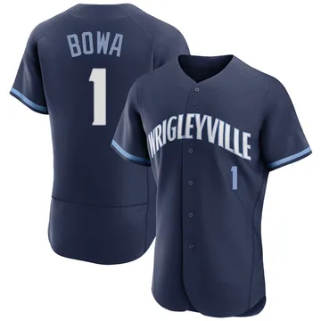 Larry Bowa Men's Chicago Cubs Authentic 2021 City Connect Jersey - Navy