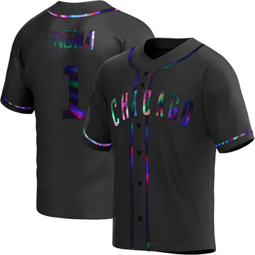 Larry Bowa Men's Chicago Cubs Replica Alternate Jersey - Black Holographic