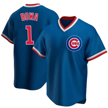 Larry Bowa Men's Chicago Cubs Replica Road Cooperstown Collection Jersey - Royal