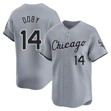 Larry Doby Men's Chicago White Sox Limited Road Jersey - Gray