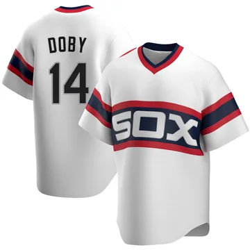 Larry Doby Men's Chicago White Sox Replica Cooperstown Collection Jersey - White