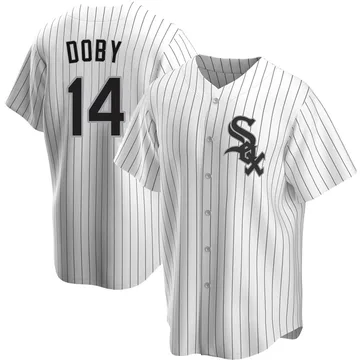 Larry Doby Men's Chicago White Sox Replica Home Jersey - White