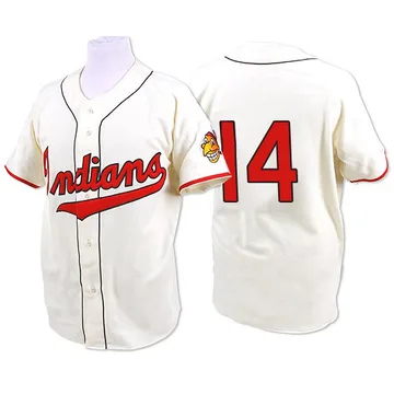 Larry Doby Men's Cleveland Guardians Authentic 1948 Throwback Jersey - Cream