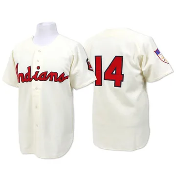 Larry Doby Men's Cleveland Guardians Replica Throwback Jersey - Cream