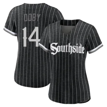 Larry Doby Women's Chicago White Sox Authentic 2021 City Connect Jersey - Black