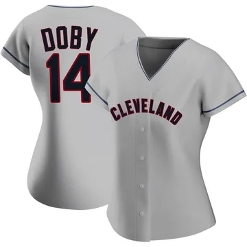 Larry Doby Women's Cleveland Guardians Authentic Road Jersey - Gray