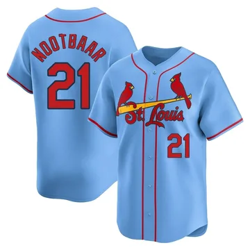 Lars Nootbaar Men's St. Louis Cardinals Limited Alternate Jersey - Light Blue