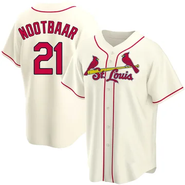 Lars Nootbaar Men's St. Louis Cardinals Replica Alternate Jersey - Cream