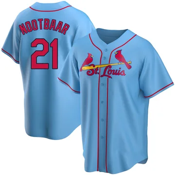 Lars Nootbaar Men's St. Louis Cardinals Replica Alternate Jersey - Light Blue