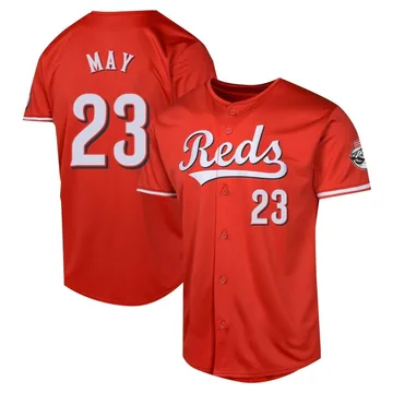 Lee May Men's Cincinnati Reds Limited Alternate Jersey - Red