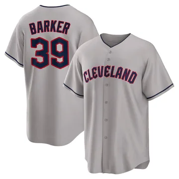 Len Barker Youth Cleveland Guardians Replica Road Jersey - Gray