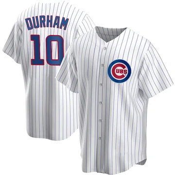 Leon Durham Men's Chicago Cubs Replica Home Jersey - White