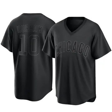 Leon Durham Men's Chicago Cubs Replica Pitch Fashion Jersey - Black