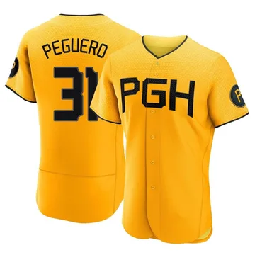 Liover Peguero Men's Pittsburgh Pirates Authentic 2023 City Connect Jersey - Gold