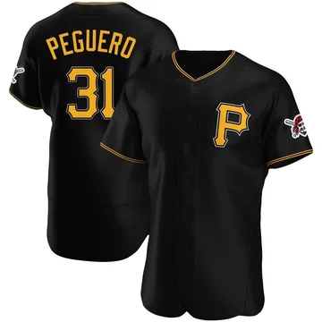 Liover Peguero Men's Pittsburgh Pirates Authentic Alternate Jersey - Black