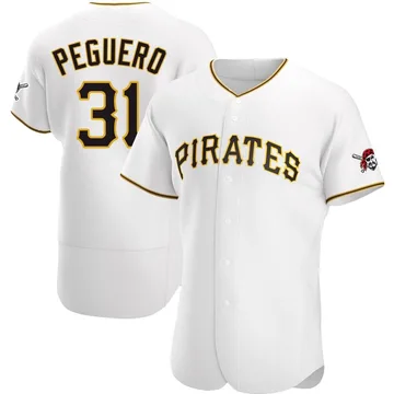 Liover Peguero Men's Pittsburgh Pirates Authentic Home Jersey - White