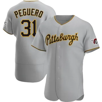 Liover Peguero Men's Pittsburgh Pirates Authentic Road Jersey - Gray