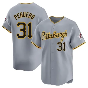 Liover Peguero Men's Pittsburgh Pirates Limited Away Jersey - Gray