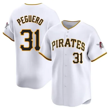 Liover Peguero Men's Pittsburgh Pirates Limited Home Jersey - White