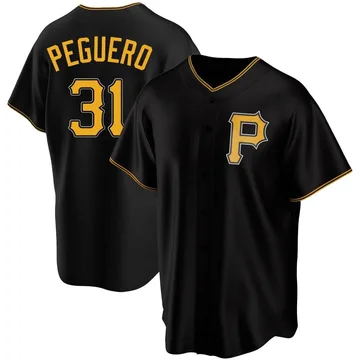 Liover Peguero Youth Pittsburgh Pirates Replica Alternate Jersey - Black