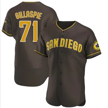 Logan Gillaspie Men's San Diego Padres Authentic Road Jersey - Brown