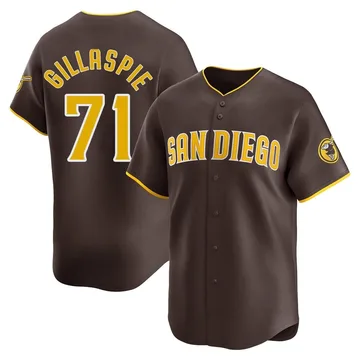 Logan Gillaspie Men's San Diego Padres Limited Away Jersey - Brown