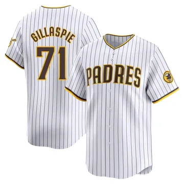 Logan Gillaspie Men's San Diego Padres Limited Home Jersey - White