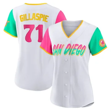 Logan Gillaspie Women's San Diego Padres Authentic 2022 City Connect Jersey - White